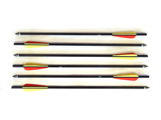 Man Kung 20 inch aluminium crossbow bolts black 6-pack (Ø9mm)